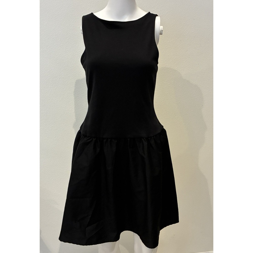 A New Day Black Mini Minimalist Dress Size XS Sleeveless Drop Waist Summer New